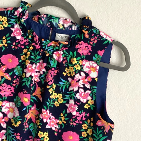 \J. Crew Factory\ Printed Ruffleneck Blouse - Picture 2 of 12